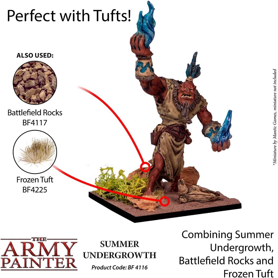The Army Painter Battlefield Essential Series 夏のアンダー成長ベースとミニチュアベース