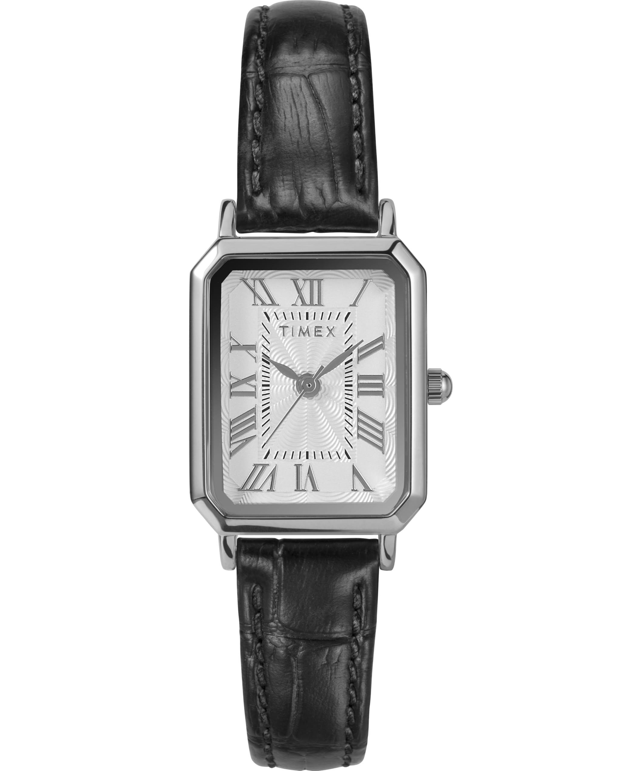 Timex Women's Black Dress Leather Strap Watch