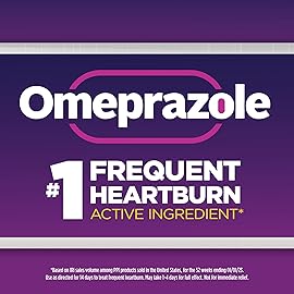 GoodSense Omeprazole Delayed Release Orally Disintegrating Tablets 20 mg, Strawberry Flavor, Dissolve Tabs, Treats Frequent Heartburn, Acid Reducer, Heartburn Medicine, 42 Tablets