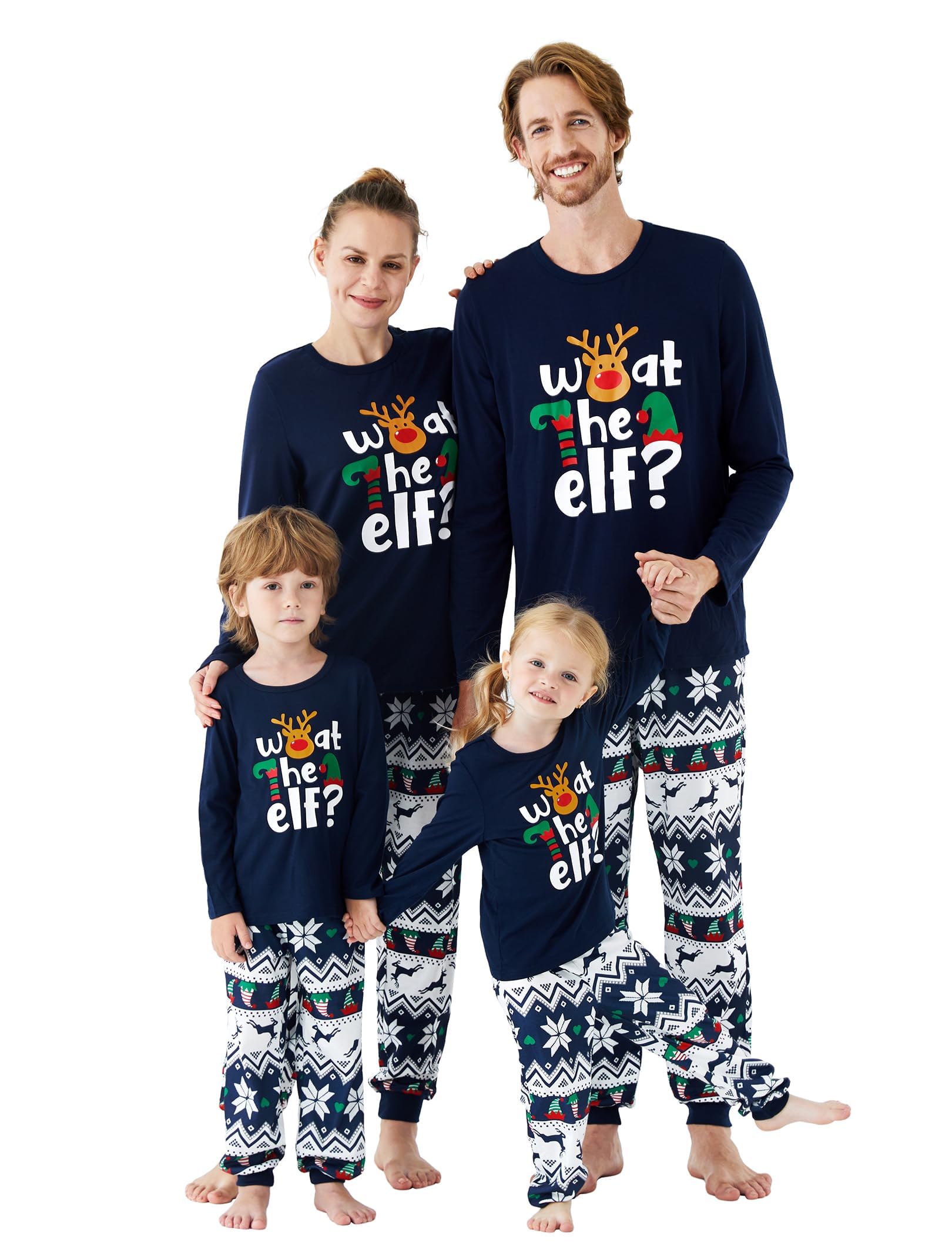 PATPAT - Pigiama Natale Famiglia Coordinati - Pigiami Natalizi per Tutta la Famiglia - Pigiama Donna Invernale - Pigiama Natale Coordinati Coppia - Pigiami Coppia- Pigiama Uomo Invernale