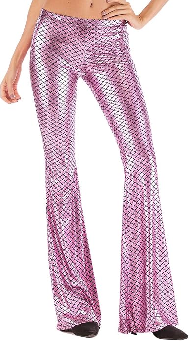 Amazon.com: Pantalones de cuero brillante para mujer, diseño de campana,  estilo palazzo Glam, Classic, M, Rosa/Rebel Fun. : Ropa, Zapatos y Joyería