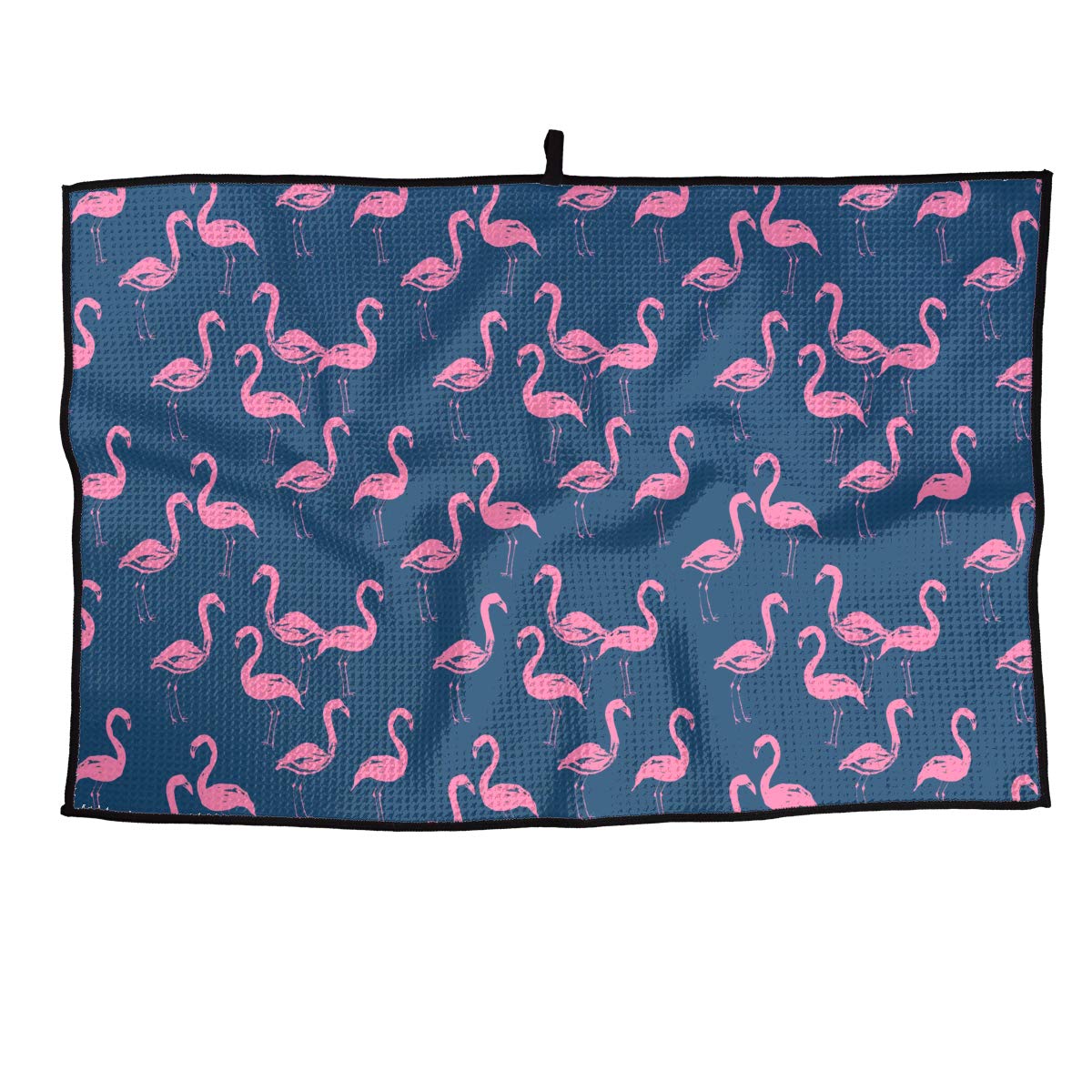QG ZZX Pink Flamingos Microfiber Golf Towel Soft Comfortable Sport Towel for Gym, Sports, Running, Swimming, Beach 15â€ X 24â€