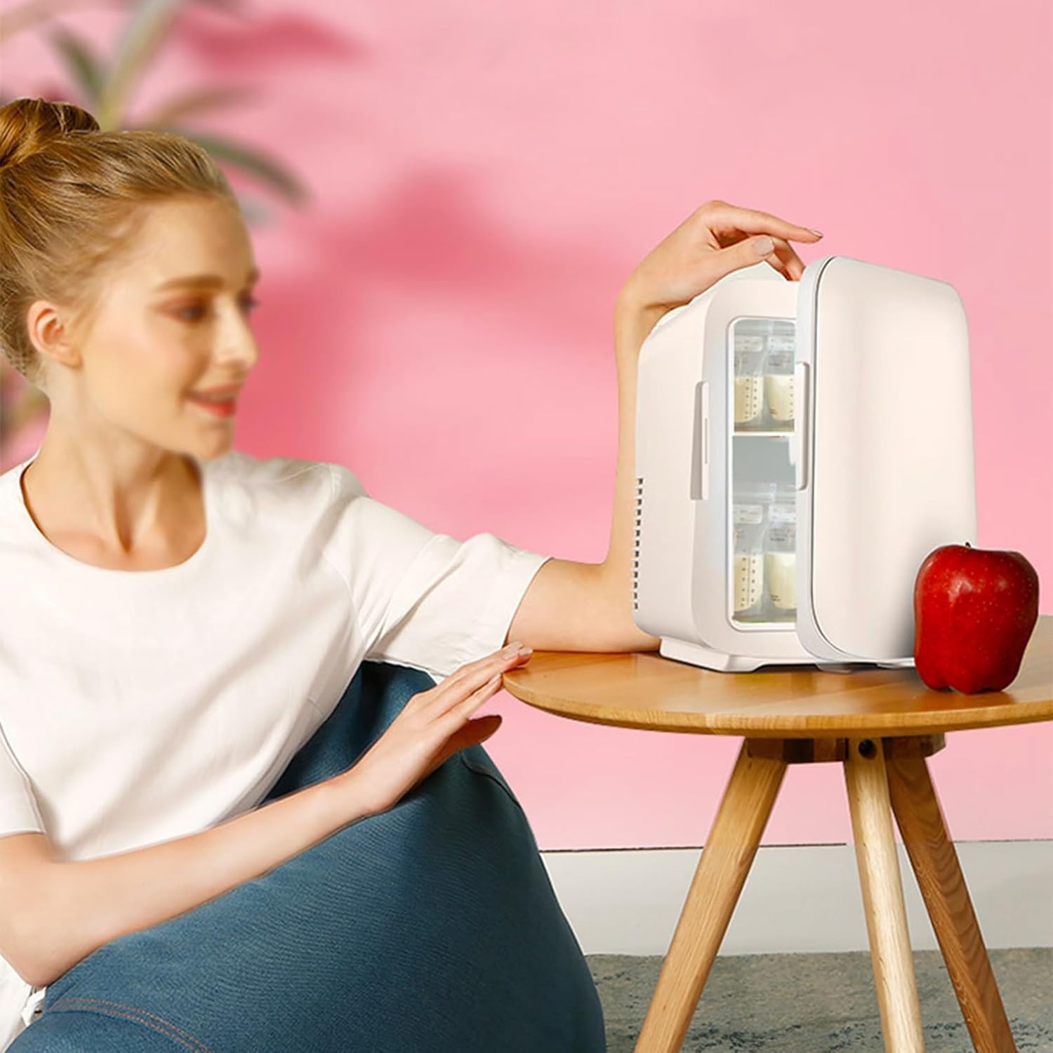 Yajuer Small Fridge, Portable Fridge with Removable Shelves, Thermostat Mini Refrigerator for Kitchen, Dorm, RV, Bedroom, Office, Living Room 6 713RHVJ0W4L. AC SL1500