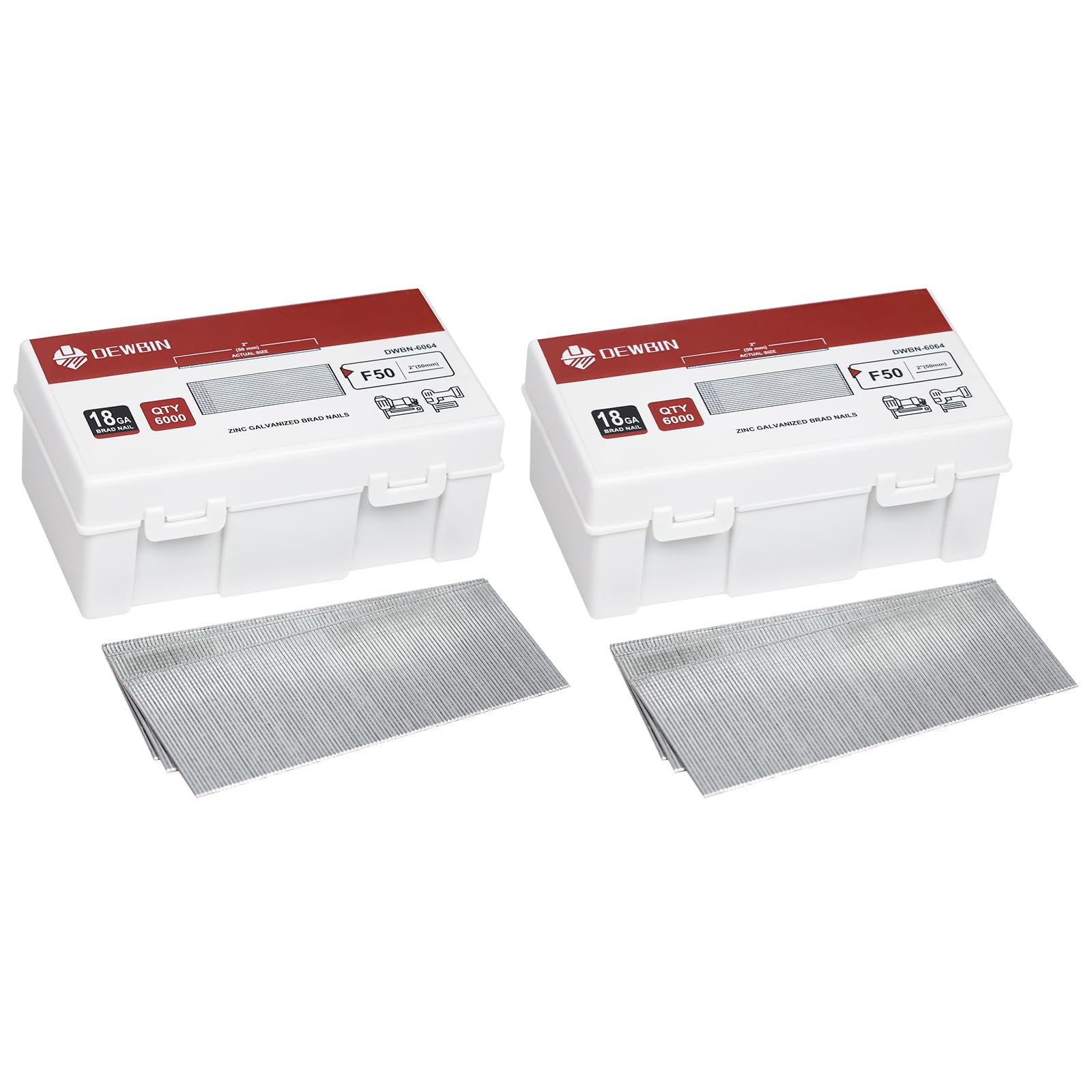 Clous galvanisés pour pistolet à ongles avec protection antirouille calibre 18