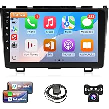 Leadfan 8 Core Car Stereo for Honda CRV 2007-2011, 9 Touch Screen for Honda CRV Car Radio Apple Carplay & Android Auto, CarPlay Radio Head Unit with Bluetooth/GPS/MirrorLink/FM/SWC Backup Camera