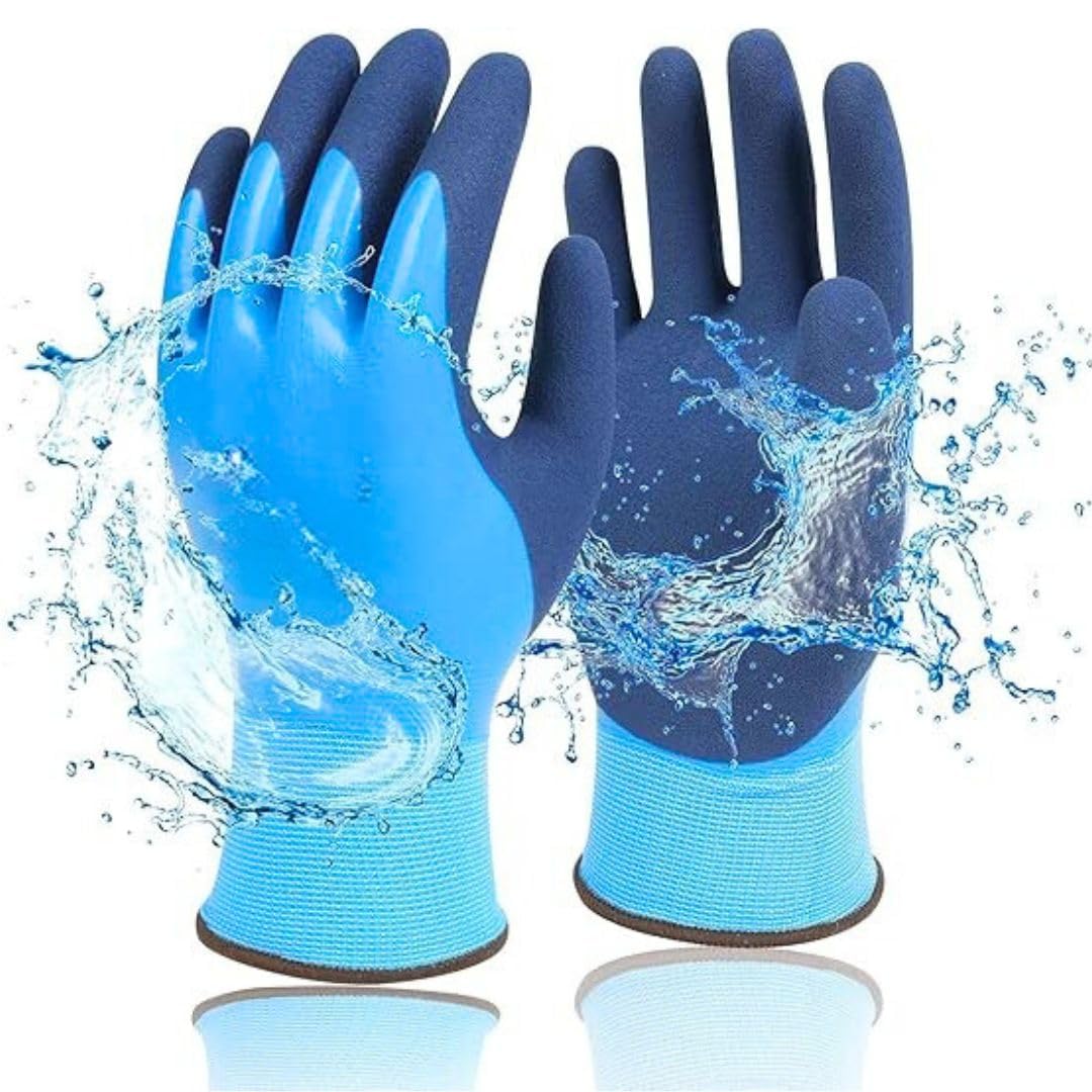 QTM Waterproof Winter Work Glove for Men and Women Double Coated and Therman Insulated Gloves for Cold Weather, Outdoor Freezer Gardening Agriculture Multi-Purpose Glove-image-5