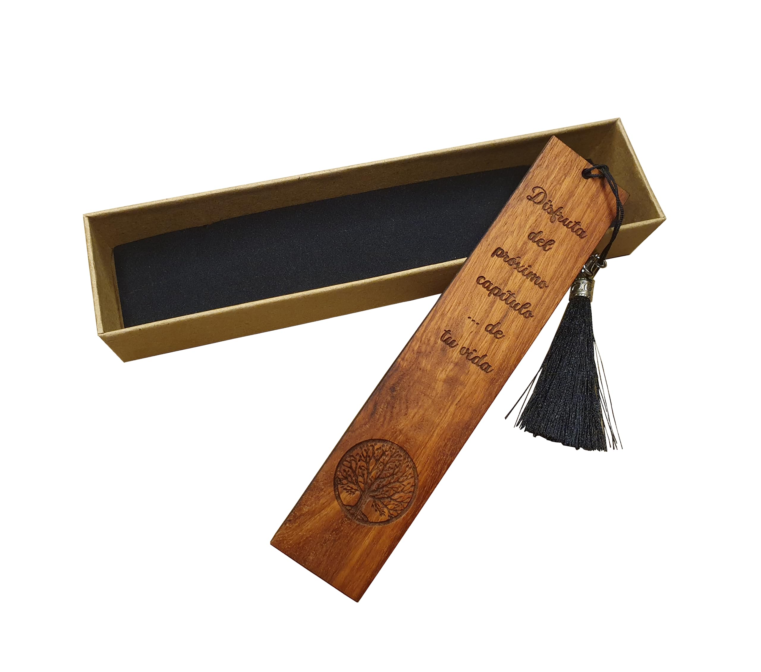 Marcapáginas madera regalo original jubilación despedida trabajo profesor graduación fin curso