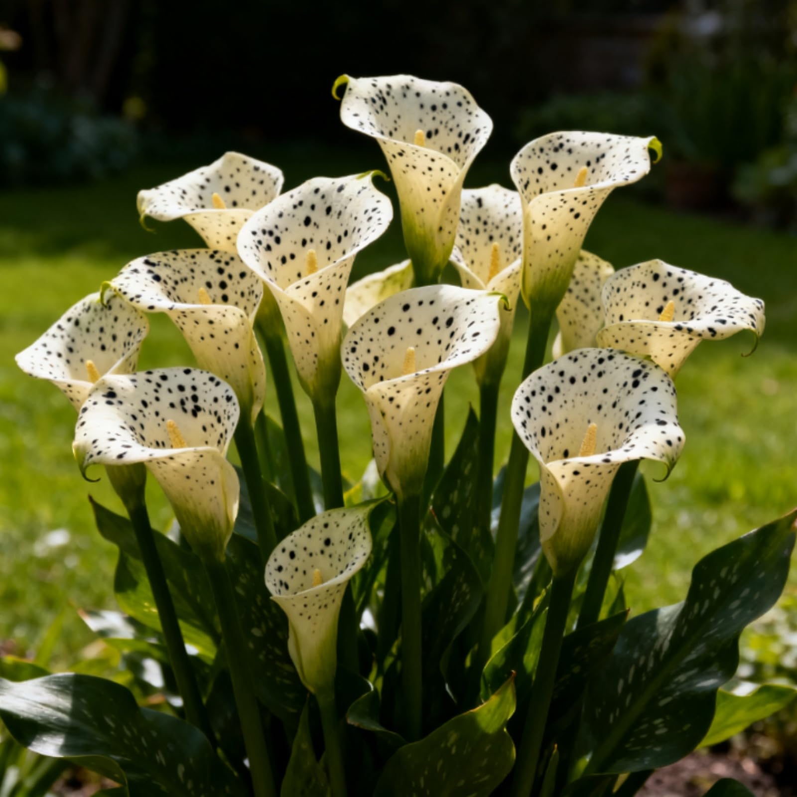 Perennial Calla Lily Bulbs, Easy to Maintain ＆ Easily Pollinated - Grow in Beds, Borders ＆ Patio Pots, Excellent Display-2 Bulbs-A