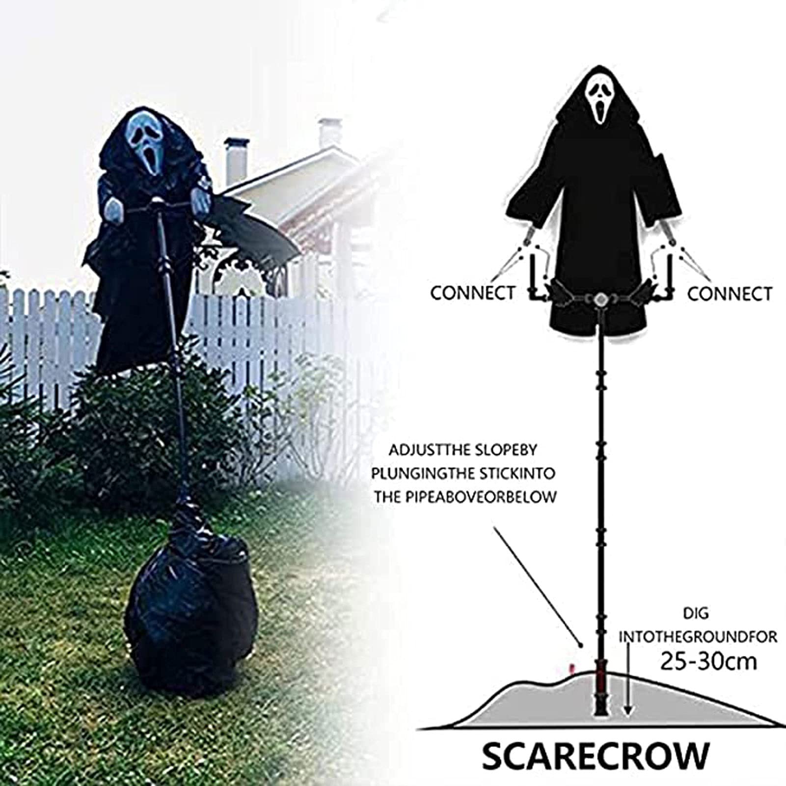 Amazon.co.jp: Scream Scarecrow 78.74インチ ハンギング ゴースト