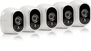 Arlo - Wireless Home Security Camera System | Night vision, Indoor/Outdoor, HD Video, Wall Mount | Cloud Storage Included | 5 camera kit (VMS3530-100NAR) - (Renewed) - coolthings.us