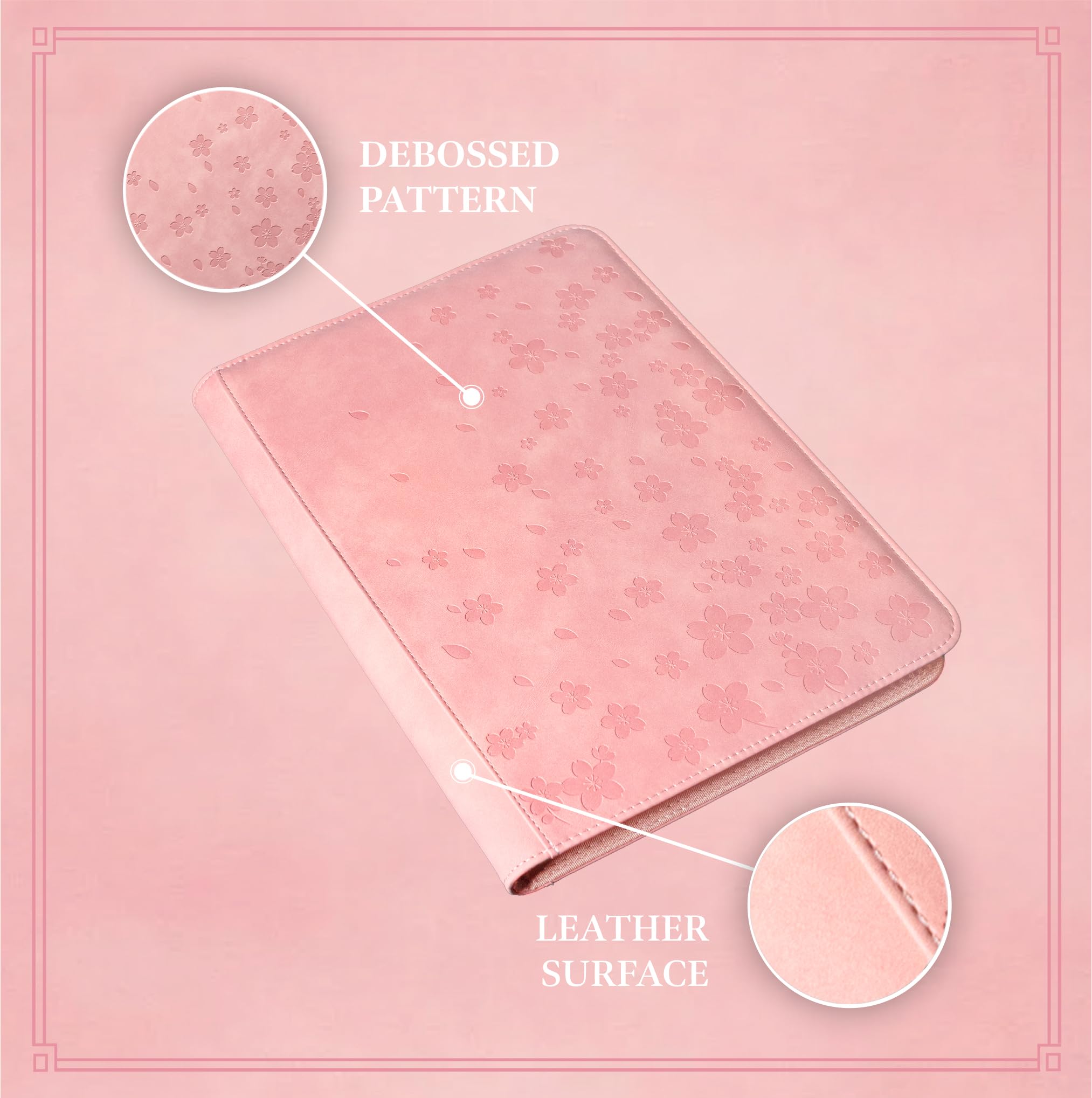 Amazon.com: SleeveChief Cherry Blossom Trading Card Binder | 360 Card  Binder with Zipper, 9 Pocket Side Loading for Cards with Sleeves