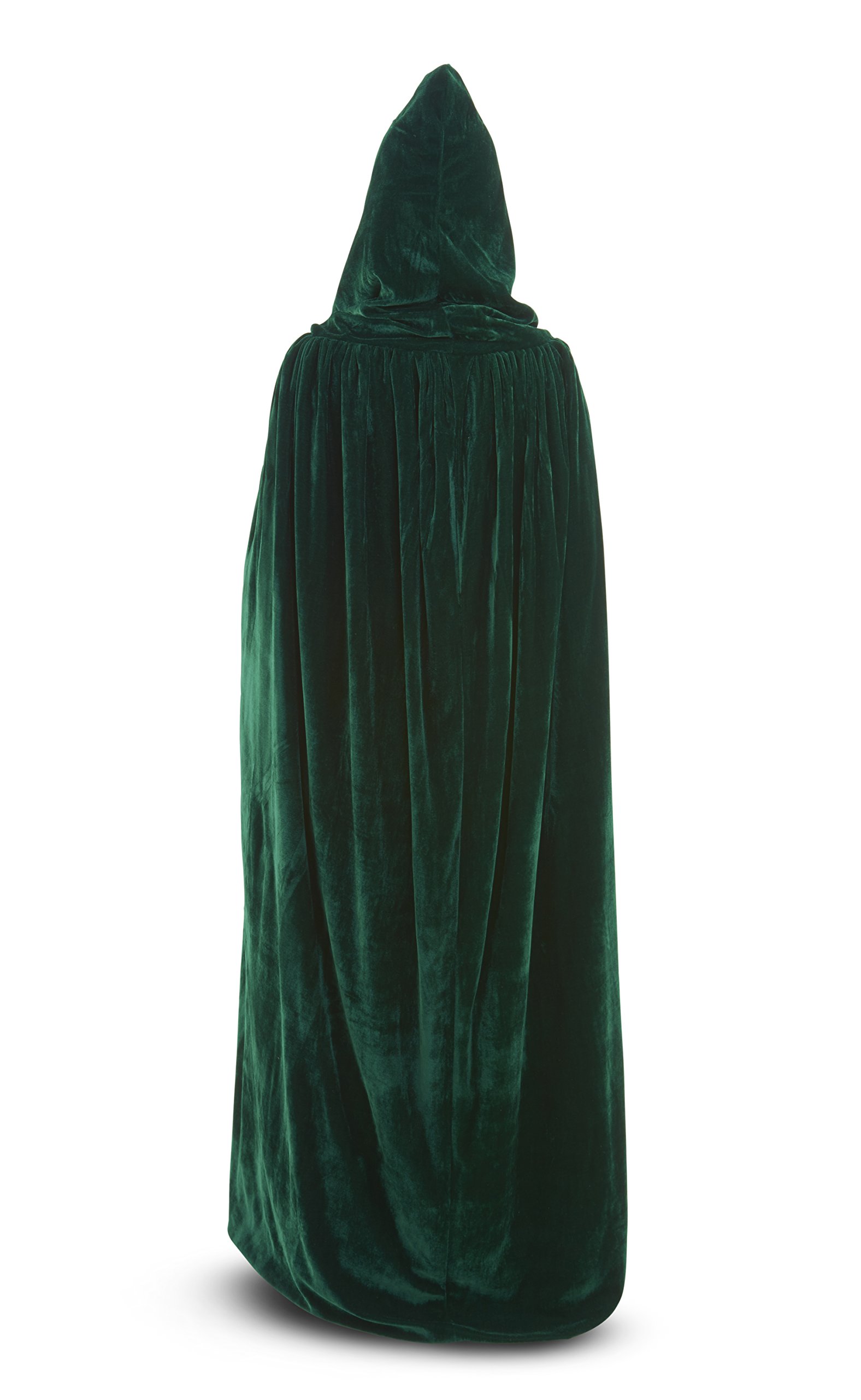 Cape à capuche en velours vert : le manteau de soirée idéal
