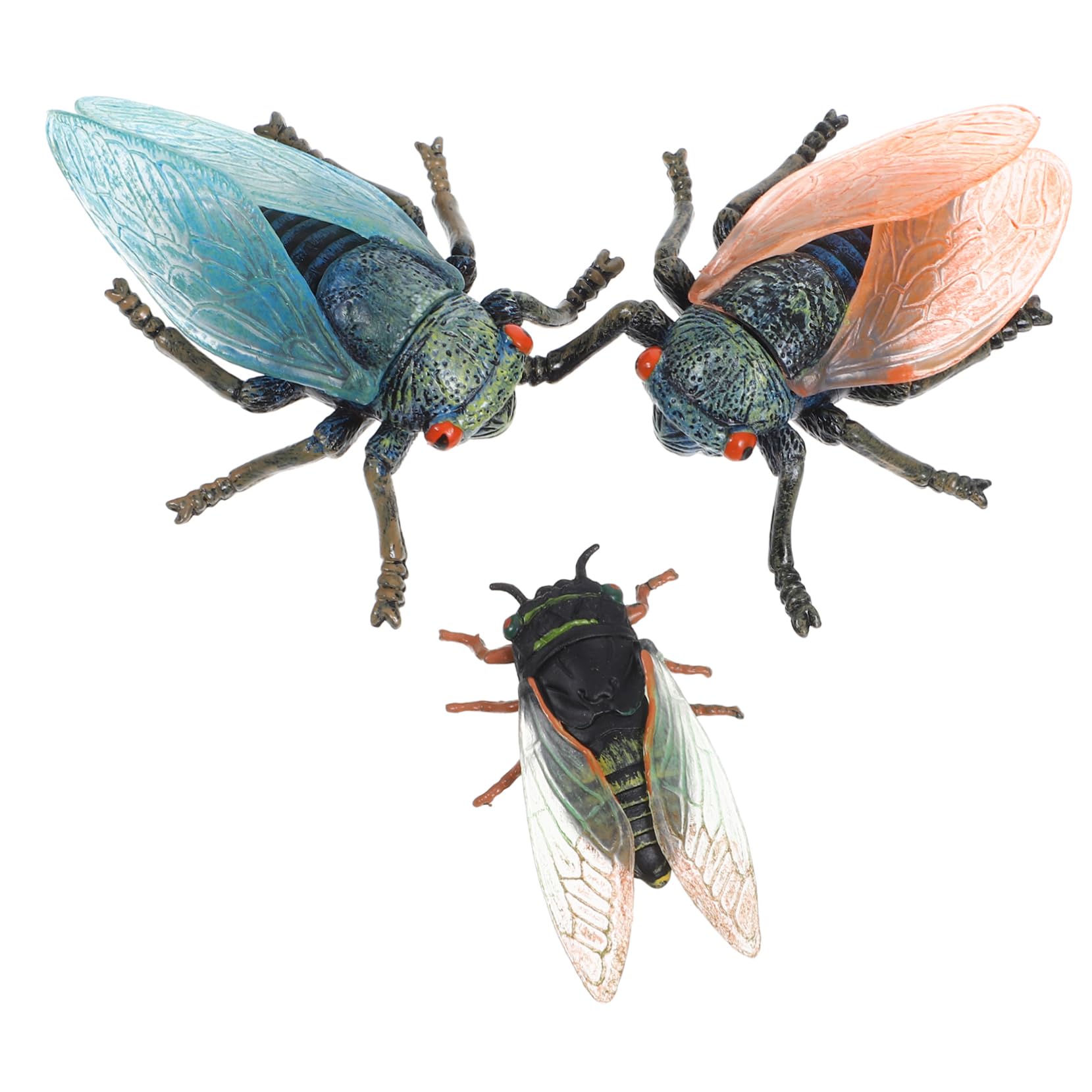 Abaodam 12pezzi Cicada Figurine Da Decorazione Realistica Per e Scrivanie Giocattolo Cognitivo Educativo Per Simulazione Insetto Resistente e Creativa Originale Per Appassionati
