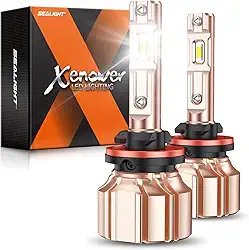 SEALIGHT XF3A 880/885 lâmpadas LED de neblina ou DRL, 10000LM 6500K branco frio, 600% super brilho 893 899 lâmpadas de neblina, desempenho de dissipação de calor ultra-alto, sem polaridade, pacote com