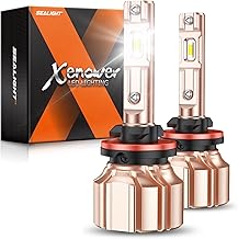 SEALIGHT 880 LED Fog Light Bulbs, 14000LM 600% Super Brightness 885 893 899 880 LED Fog Lights Bulb 6500K Cool White, Ultra-High Heat Dissipation Performance, Non-polarity, Plug and Play, Pack of 2