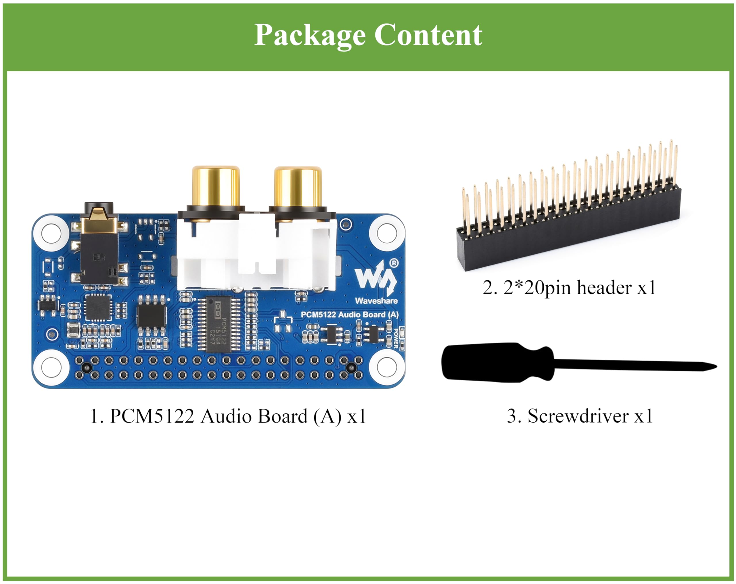 PCM5122 Scheda audio HIFI I2S DAC compatibile con Raspberry Pi 5/4B/3B+/3B/Pi Zero W/Zero 2W/Pico W/Pico 2W, basata su Pi 40PIN GPIO Header, codifica/decodifica stereo, supporta la riproduzione audio