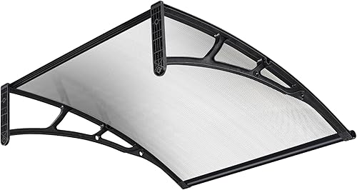 Yescom - Toldo para ventana de puerta de patio o patio, protección contra la lluvia y la nieve, de policarbonato