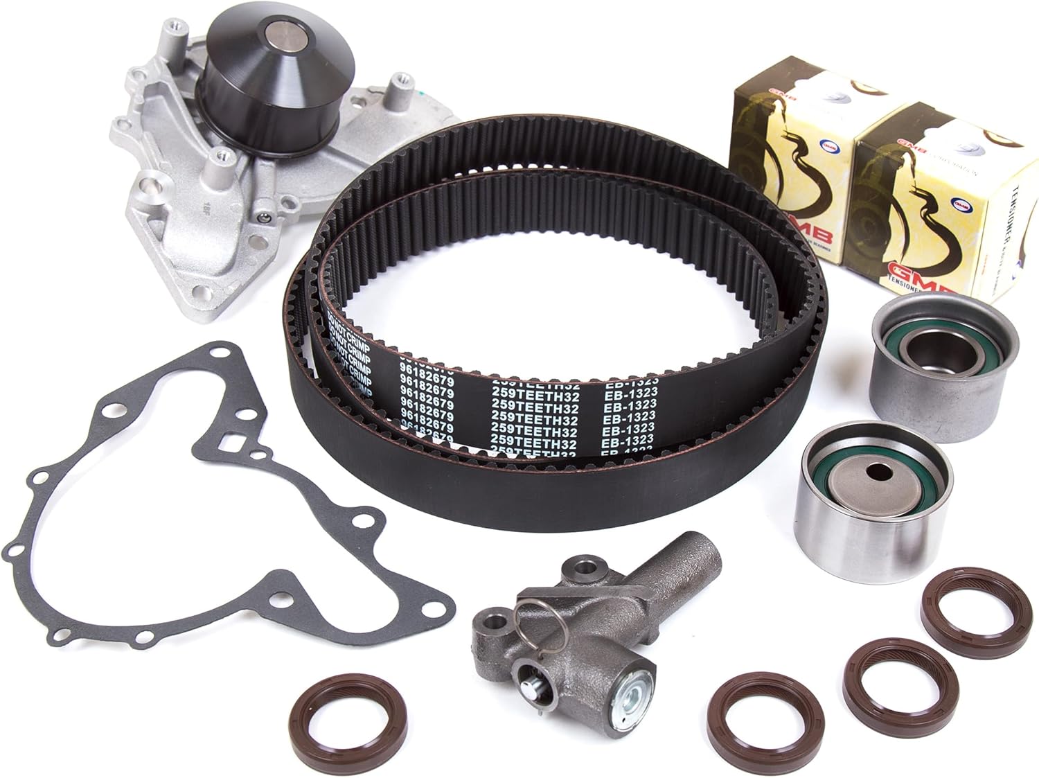 MA-9761245831 Timing Belt Kit Water Pump Tensioner Compatible With/For 03-06 Kia Sorento G6AU 3.5L DOHC
