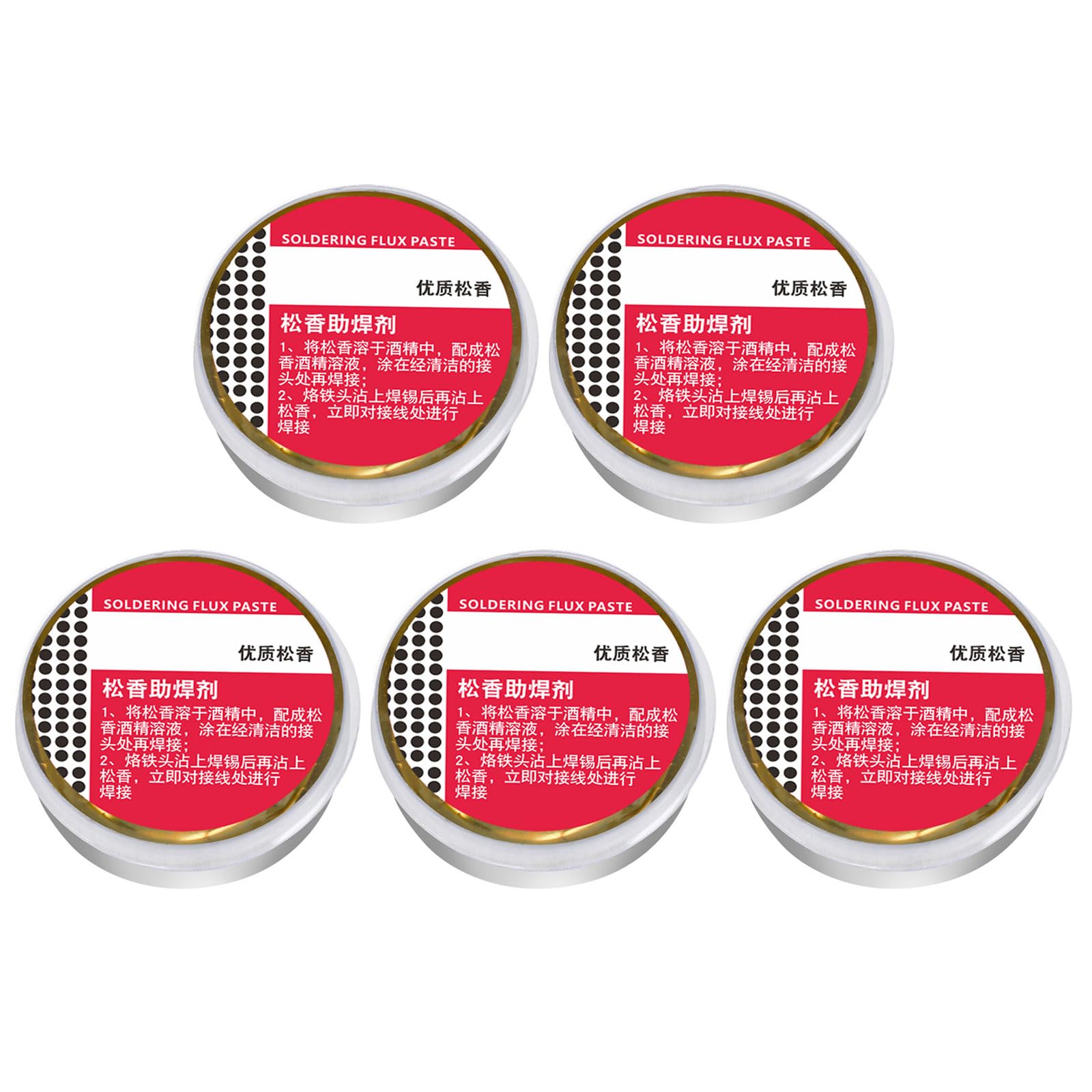 Oxxggkao 5 Packs Efficiency Solder Pastes For Electronic Component Efficient Soldering Circuit Board Assembly Home Appliance Repair Soldering Flux