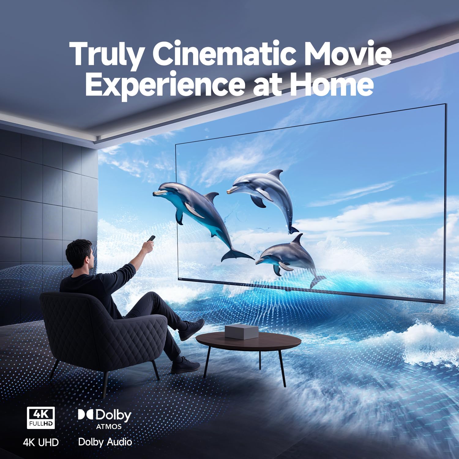 HORION 55 inch Smart TV, 4K UHD LED TV with WebOS 22, Ultra Slim Television with Mega Contrast, HDR10, Dolby Audio - Streaming Live, Bluetooth, Hdmi, WiFi ((P6D Series, 2025)