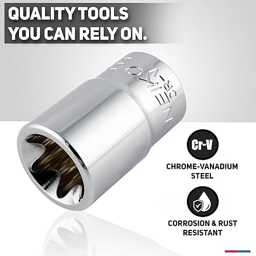 Miniatura 40 de Conjunto de enchufe y destornillador Torx Neiko