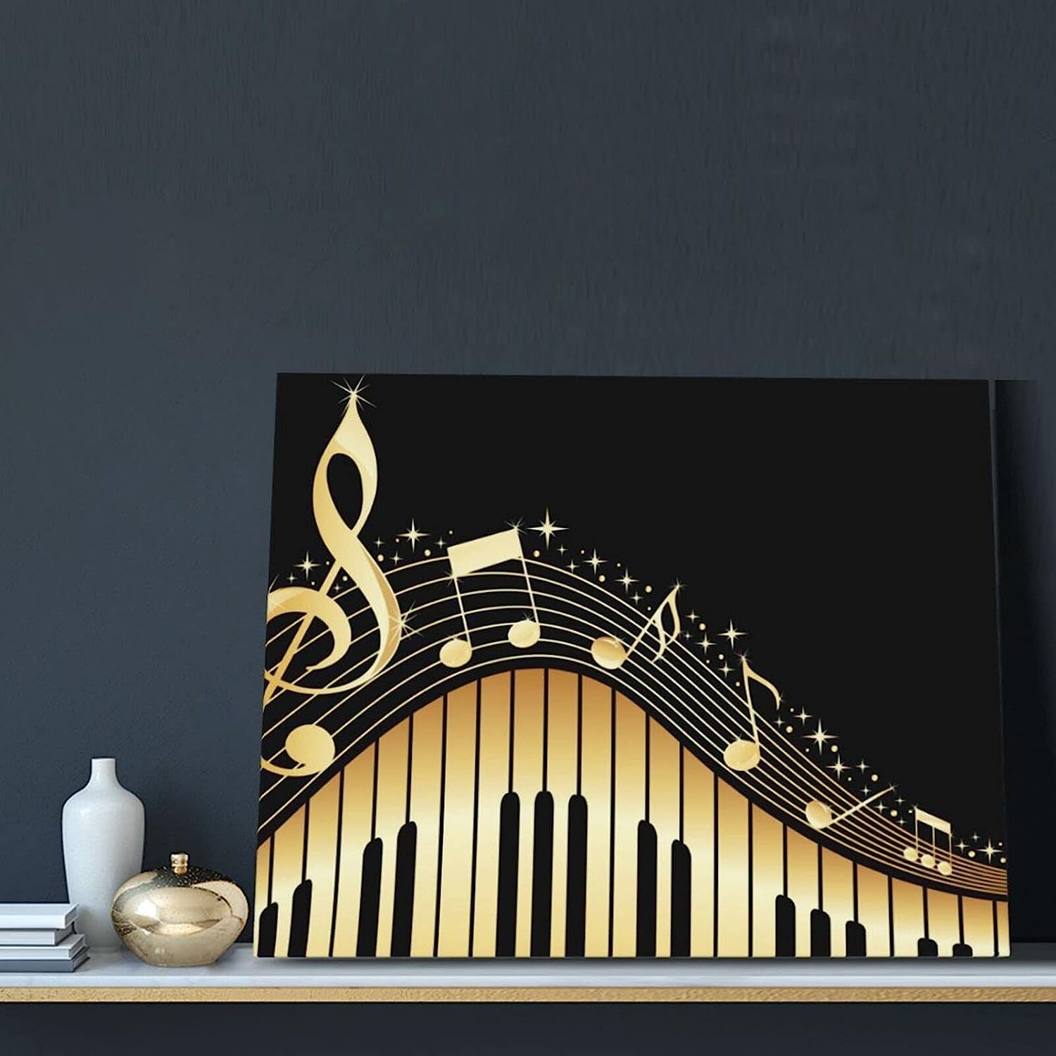 Amazon.co.jp: 絵画 インテリア おしゃれ 音楽 音符 楽譜 アート