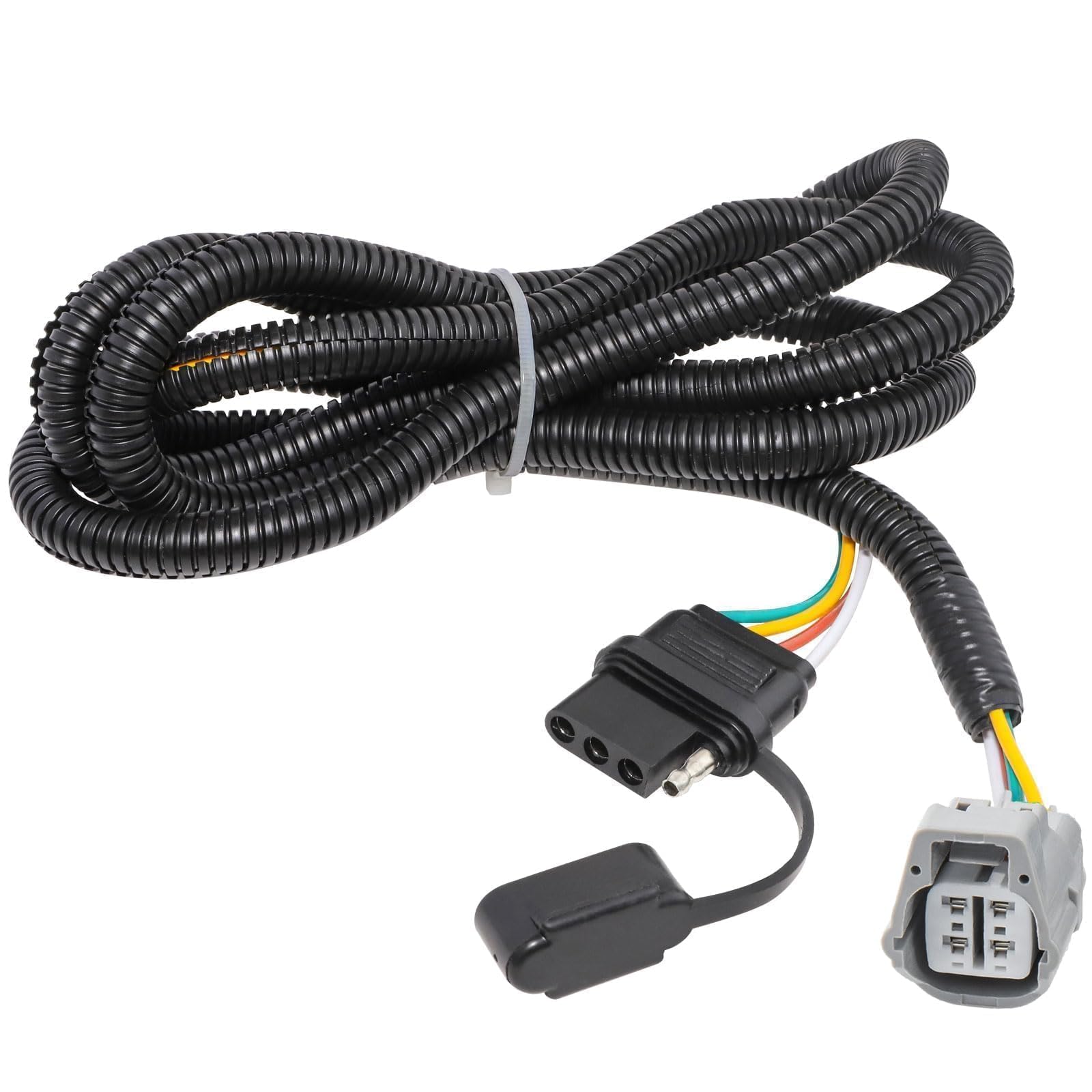 MECMO 4 Way Trailer Wiring Harness 56083 for 2020-2024 Toyota Highlander, for Lexus RX350 & RX450h (2010-2023), Lexus RX350L (2018-2022), 4 Pin Flat Tow Hitch Wire (Factory Tow Package Requires)