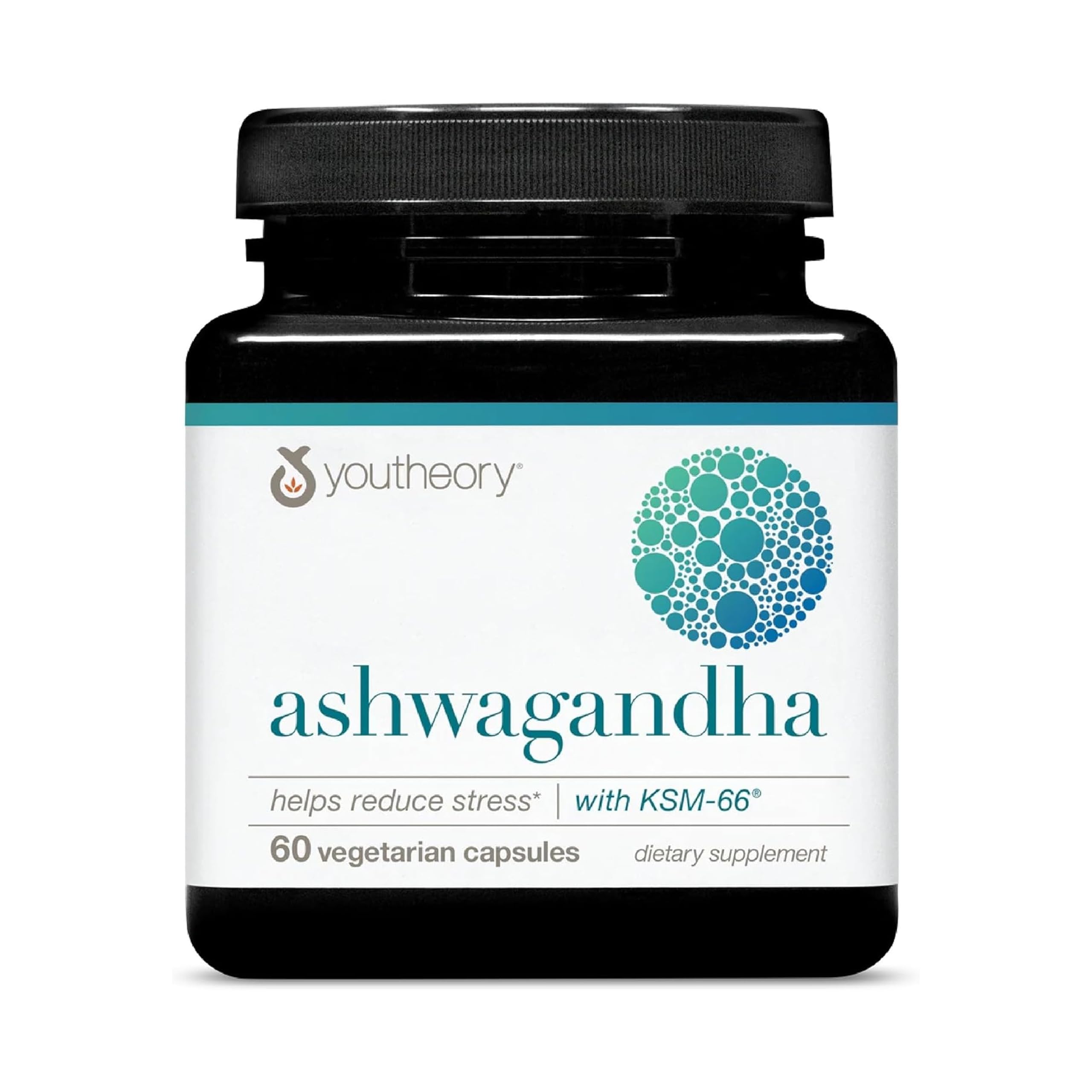 Youtheory Ashwagandha, 1,000 mg, 60 Vegetarian Capsules, 30-Day Supply