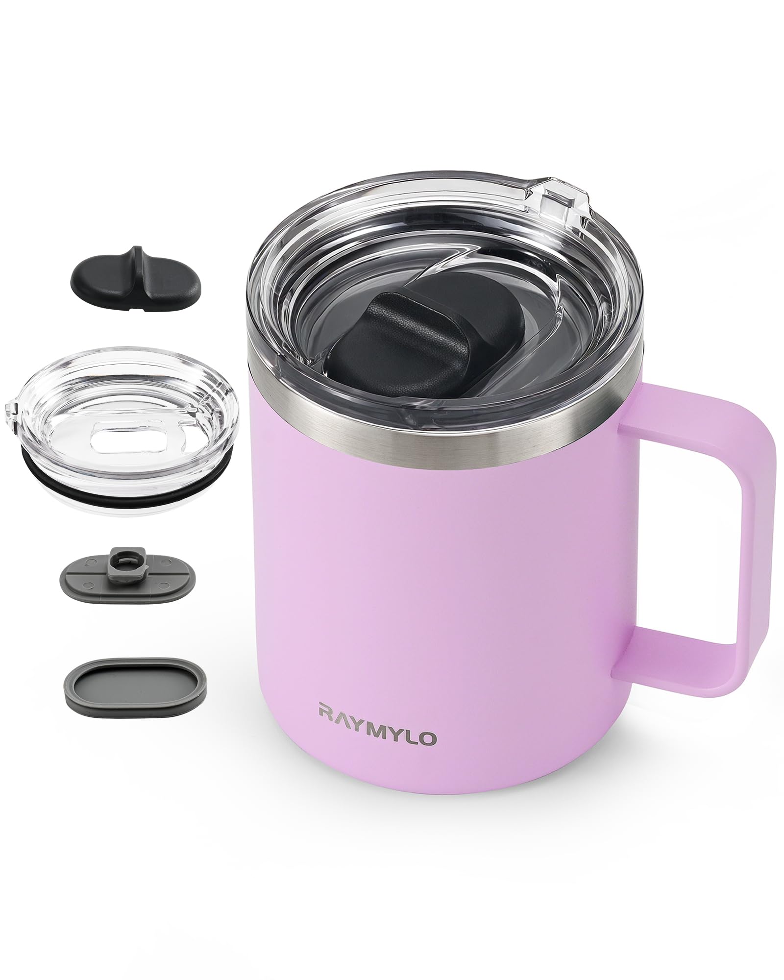 RAYMYLO Insulated Coffee Mug 350ml, Spill-Proof & Detachable Slider Lid — image 1