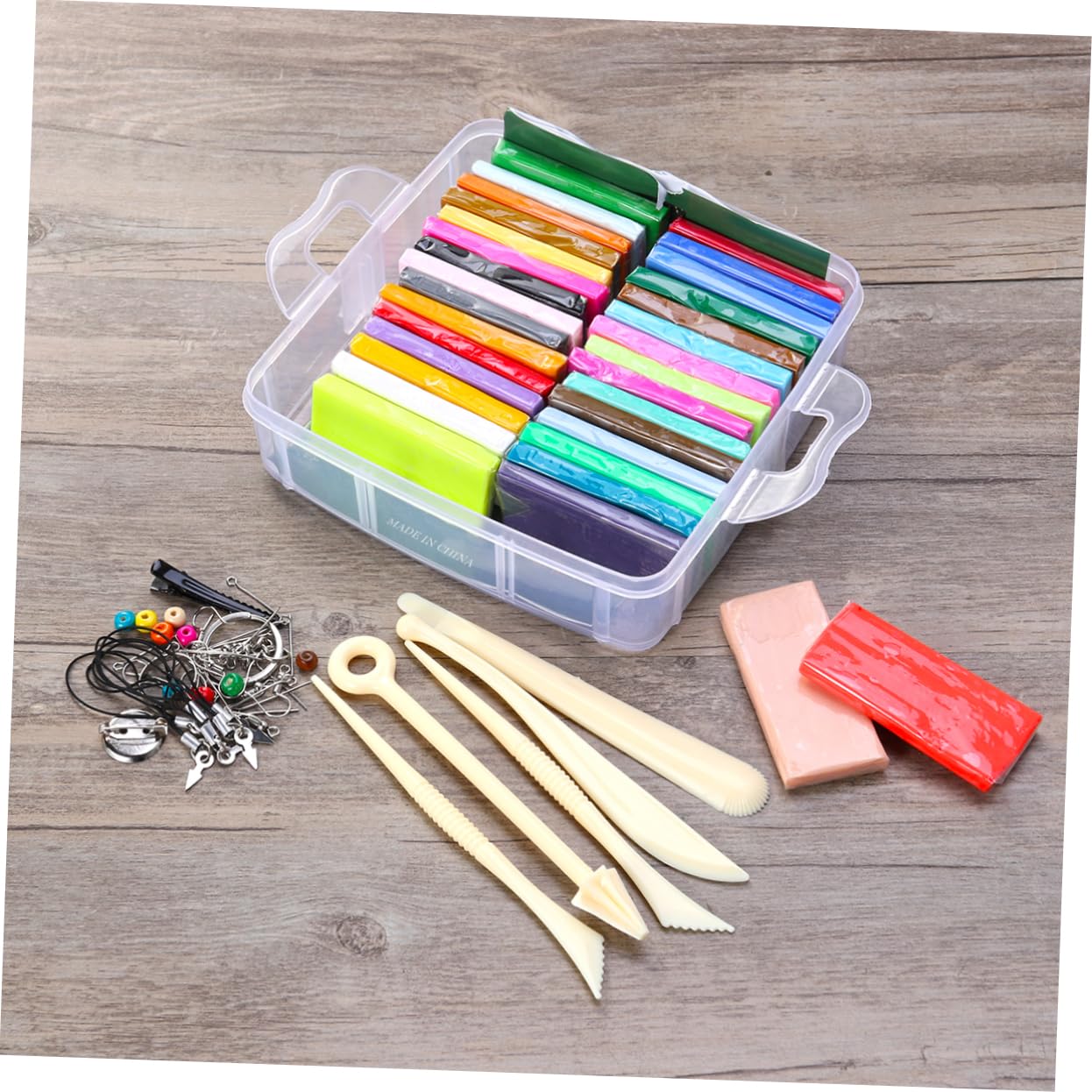 Operitacx Kit Creativo Argilla da Modellare 32 Colori e 20 Grammi, Set di Strumenti in Pvc per Bambini, Pasta da Modellare Morbida senza Cottura per Attività Manuali