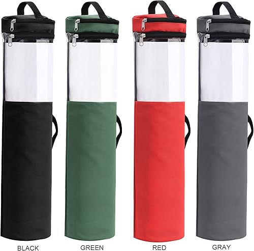 Miniatura 5 de TITA-DONG Bolsa de almacenamiento de papel de regalo, organizador de papel de regalo con asas y cremallera que se adapta a 40 rollos con sección