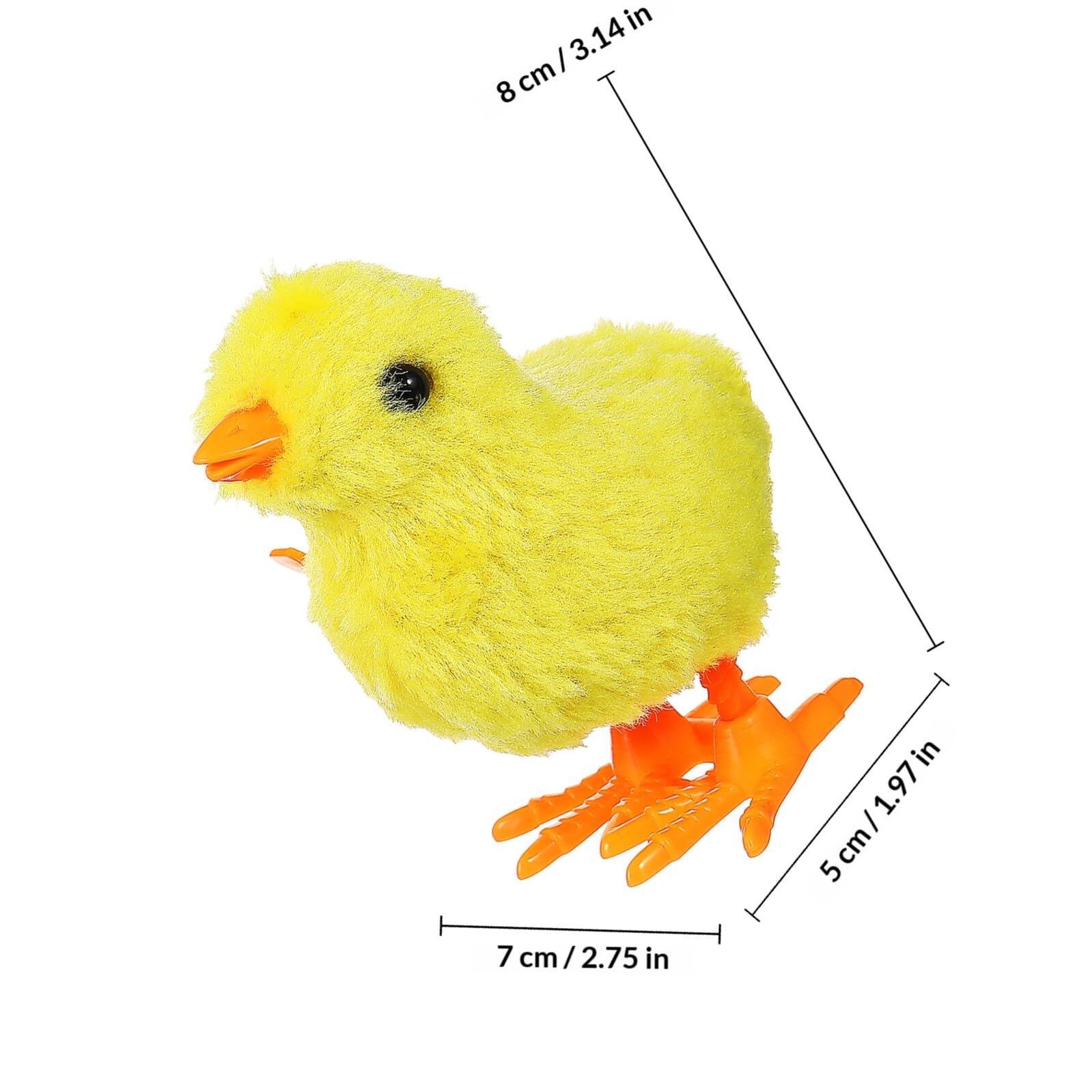 ORFOFE 12 Juguetes De Cuerda para Pollitos Saltarines Peluche Seguro TamañO Compacto 3.14X2.75X1.96In Juegos Interiores Y Exteriores Y Regalos De Fiesta
