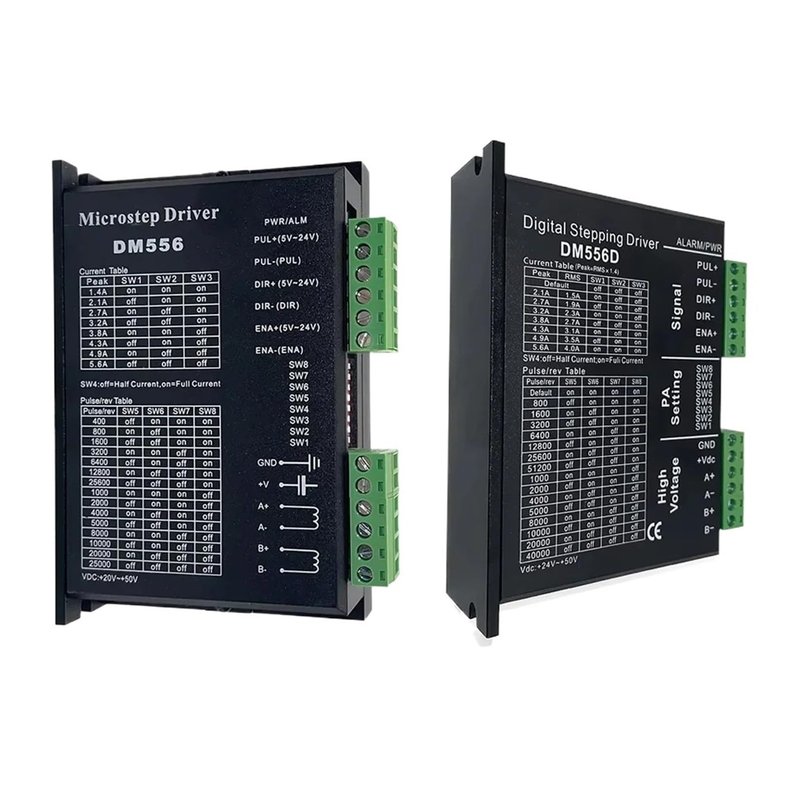 2RD58I8PM Stepper Motor Driver DM556D Digital Stepping 24-50V VDC 5.6A or DM556 DC20-50V Controller