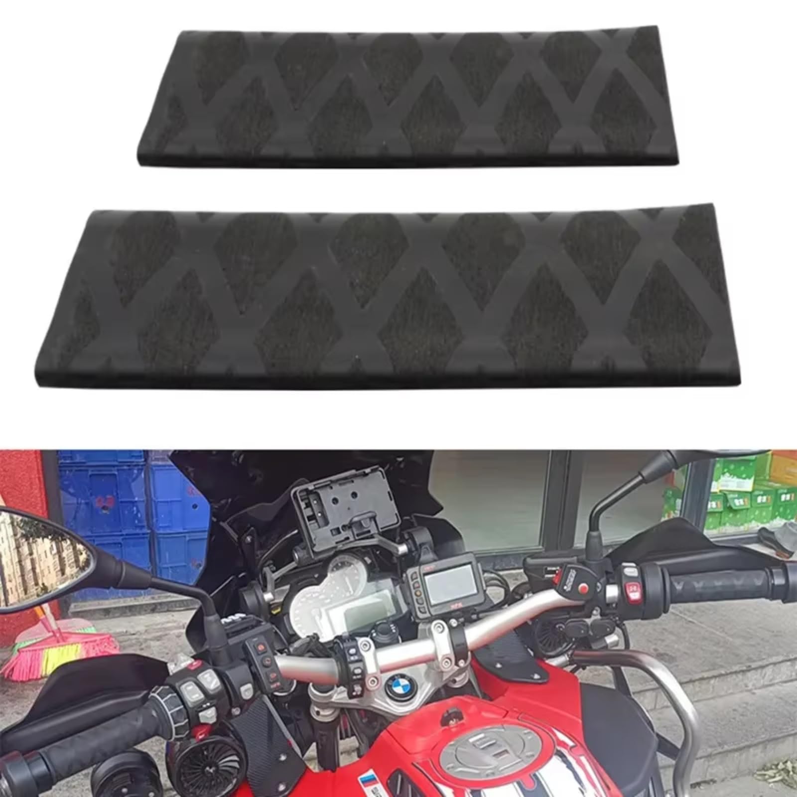 Funda Agarre Manillar Motocicleta Mangas Espuma Antivibración