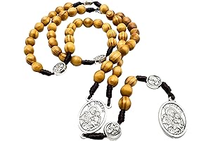 Comforting Prayer Chaplet: St. Joseph Olive Wood Rosary Chaplet