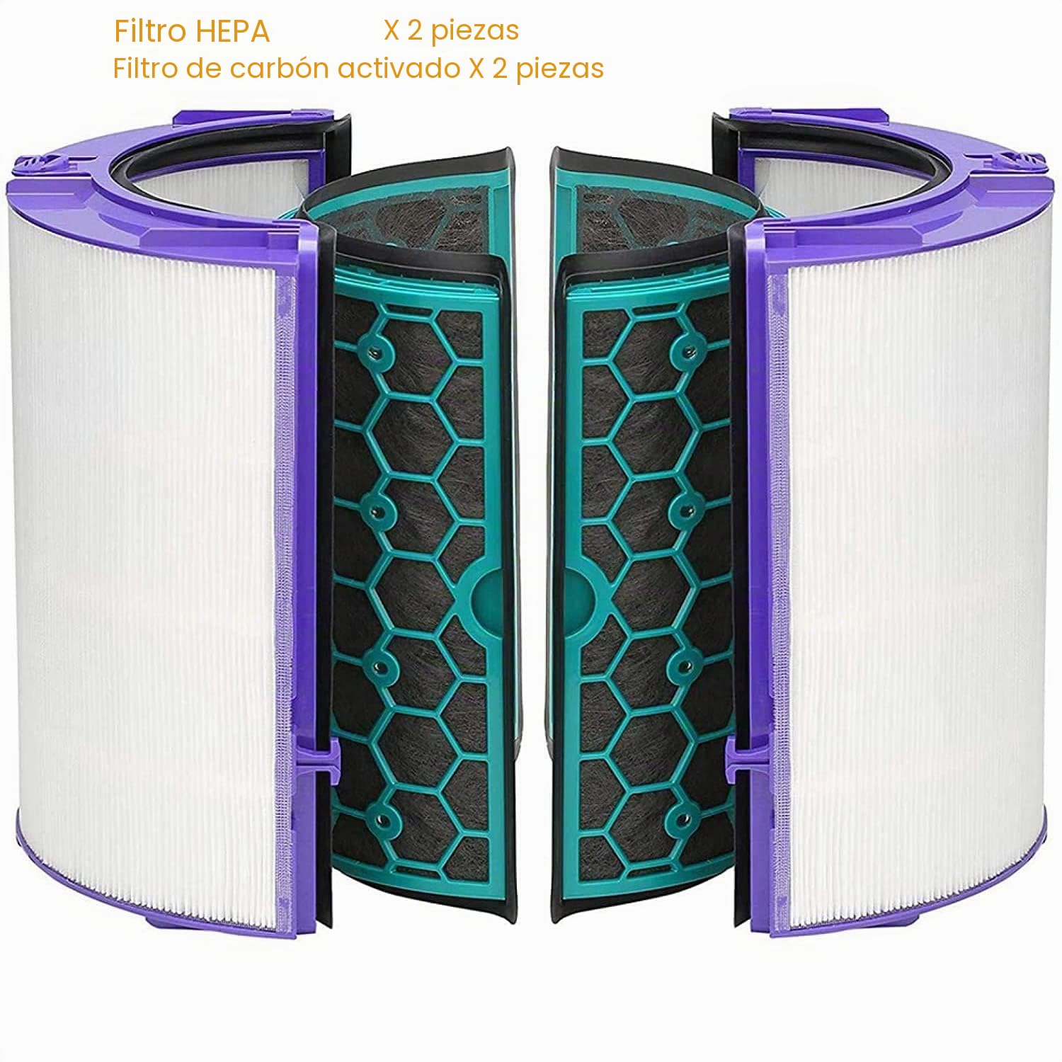 Filtro de repuesto compatible con Dyson HP04 TP04 DP04 Pure Cool purificador de aire y ventilador filtro Hepa (comparable con 969048-01)