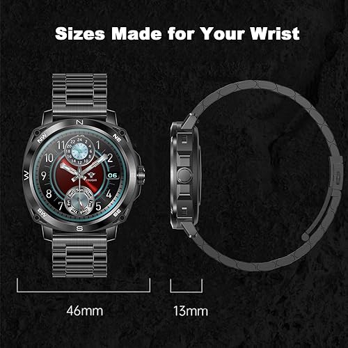 Miniatura 8 de Jooeniok Reloj inteligente de negocios para hombre (respuestallamadas de marcación), 100 modos deportivos, reloj de fitness impermeable IP68 con