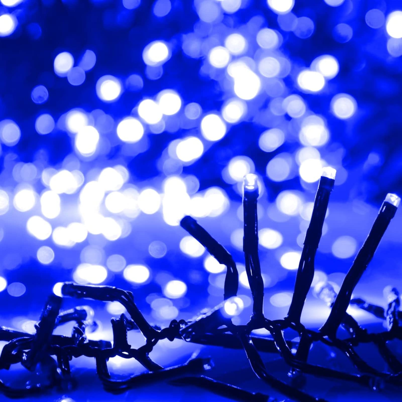 Tira de luces de racimo con 3000 LED PVC azul 23 m, Luces Navidad Exterior, Guirnalda Luces Interior, Luces Decorativas Habitacion, Decoracion Navidad Hogar, Fairy Lights