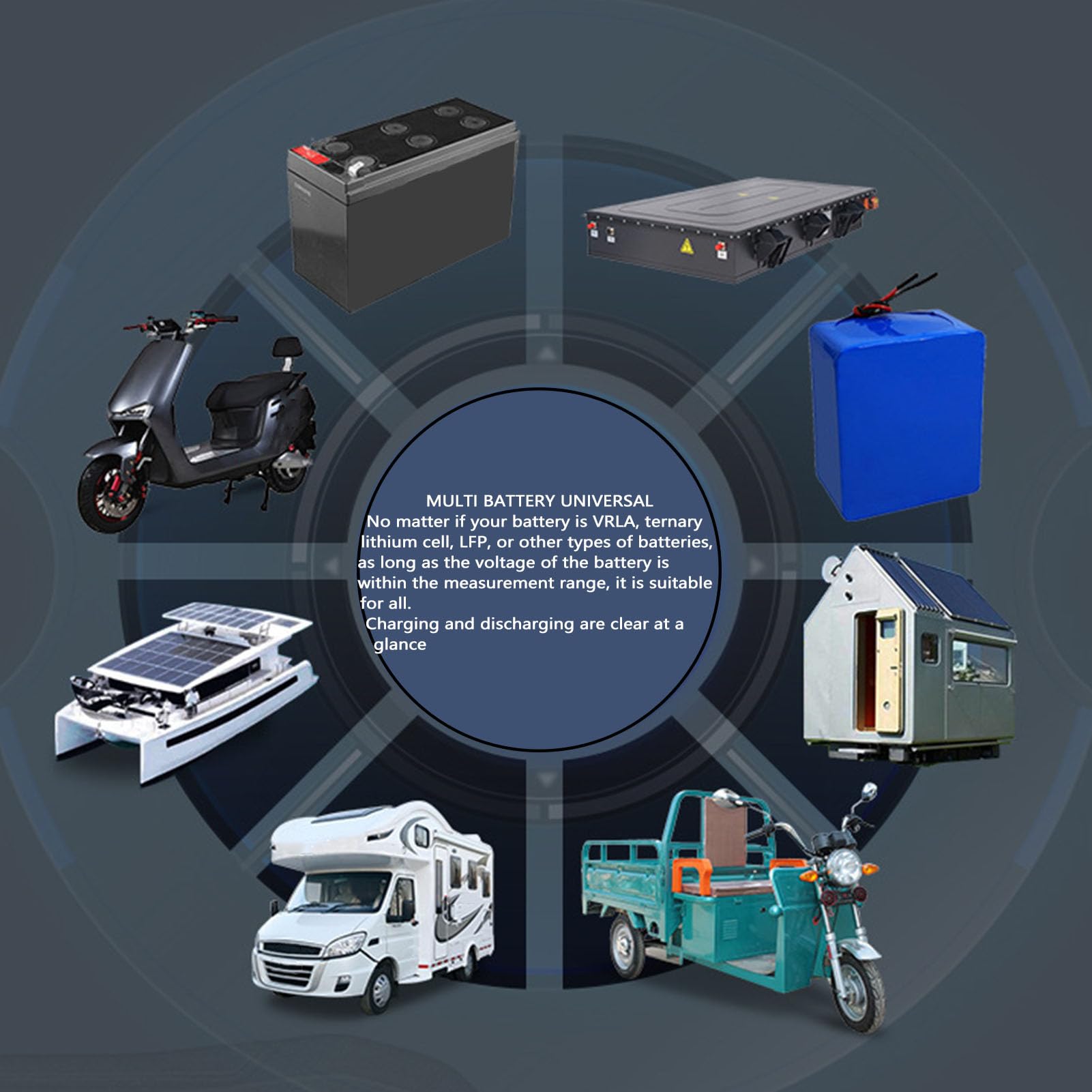 Probador de Coulomb, Control Remoto Wifi 10-100V 100A Voltímetro Digital Amperímetro Capacidad de la Batería Energía Electricidad AH Medidor de Voltaje Zumbador Incorporado