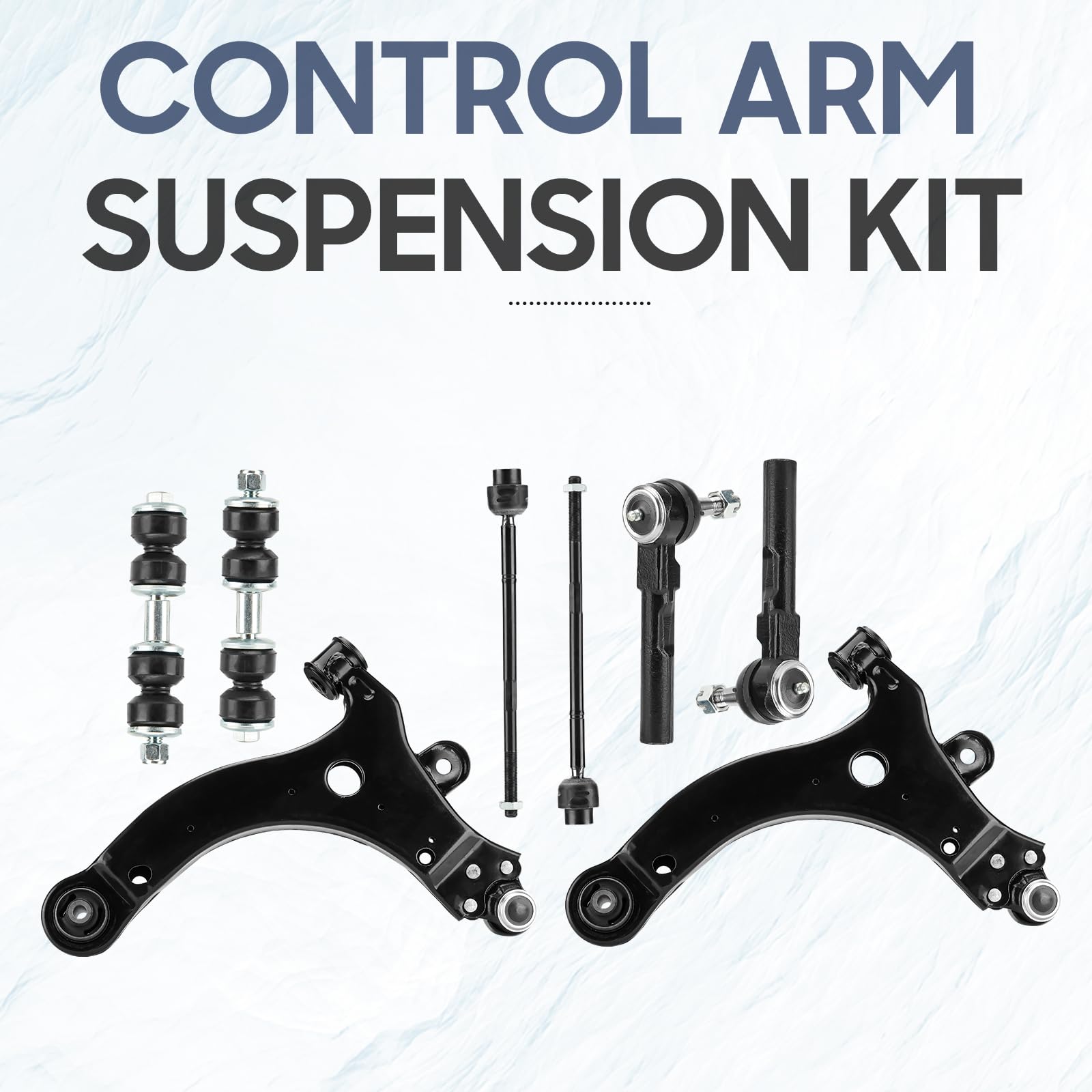 SCITOO Kit De Suspensión De 8 Piezas, 2 Brazos De Control Superior