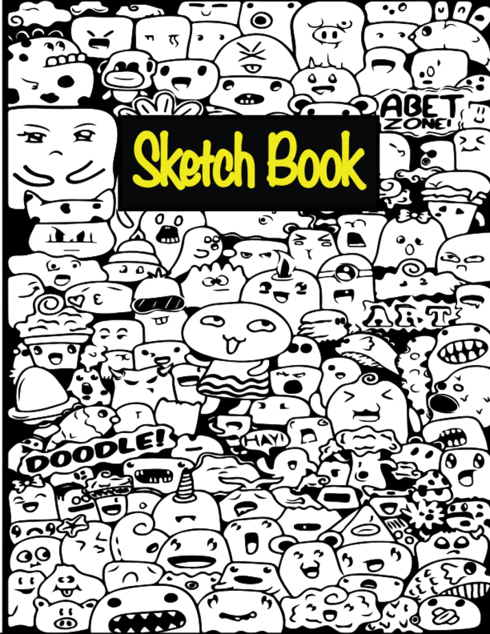 Sketch Book: Notebook for Drawing, Writing, Painting, Sketching or Doodling, 120 Pages, 8.5x11 (Cute Doodles Design)