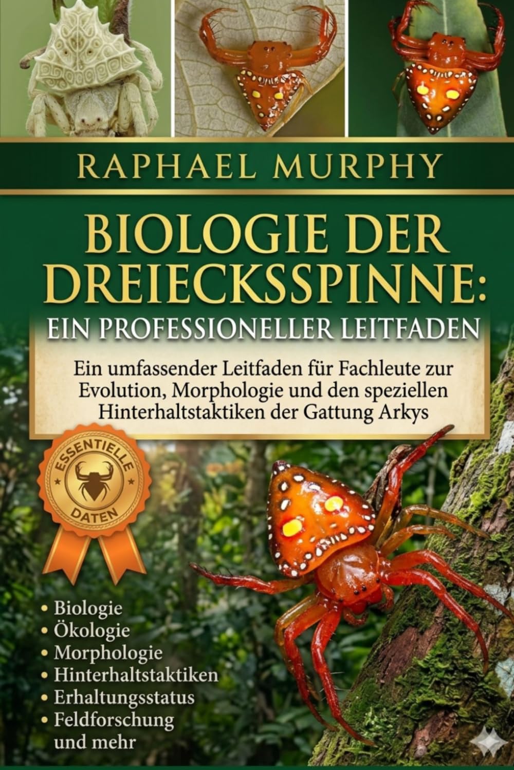 BIOLOGIE DER DREIECKSSPINNE: EIN PROFESSIONELLER LEITFADEN: Ein umfassender Leitfaden für Fachleute zur Evolution, Morphologie und den speziellen Hinterhaltstaktiken der Gattung Arkys