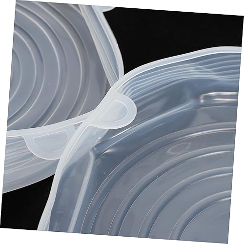 Miniatura 9 de 6 fundas elásticas de silicona de grado alimenticio, tapas herméticas flexibles para almacenamiento de alimentos, conservación de frescura y uso en