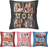 Vista 14 de Fundas de almohada personalizadas para mamá, papá, abuela, funda de almohada personalizada con nombres de niños, funda de almohada personalizada