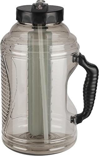 Miniatura 10 de COOL GEAR Paquete de 2 botellas de agua deportivas Big Freeze de 80 onzas con barra de congelador y asa, botella de agua de color hidratante, color