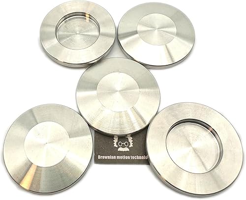 Miniatura 6 de KF25 NW25 ISO-KF25 Brida de tapa de brida ciega en blanco (paquete de 5 unidades, 316L)