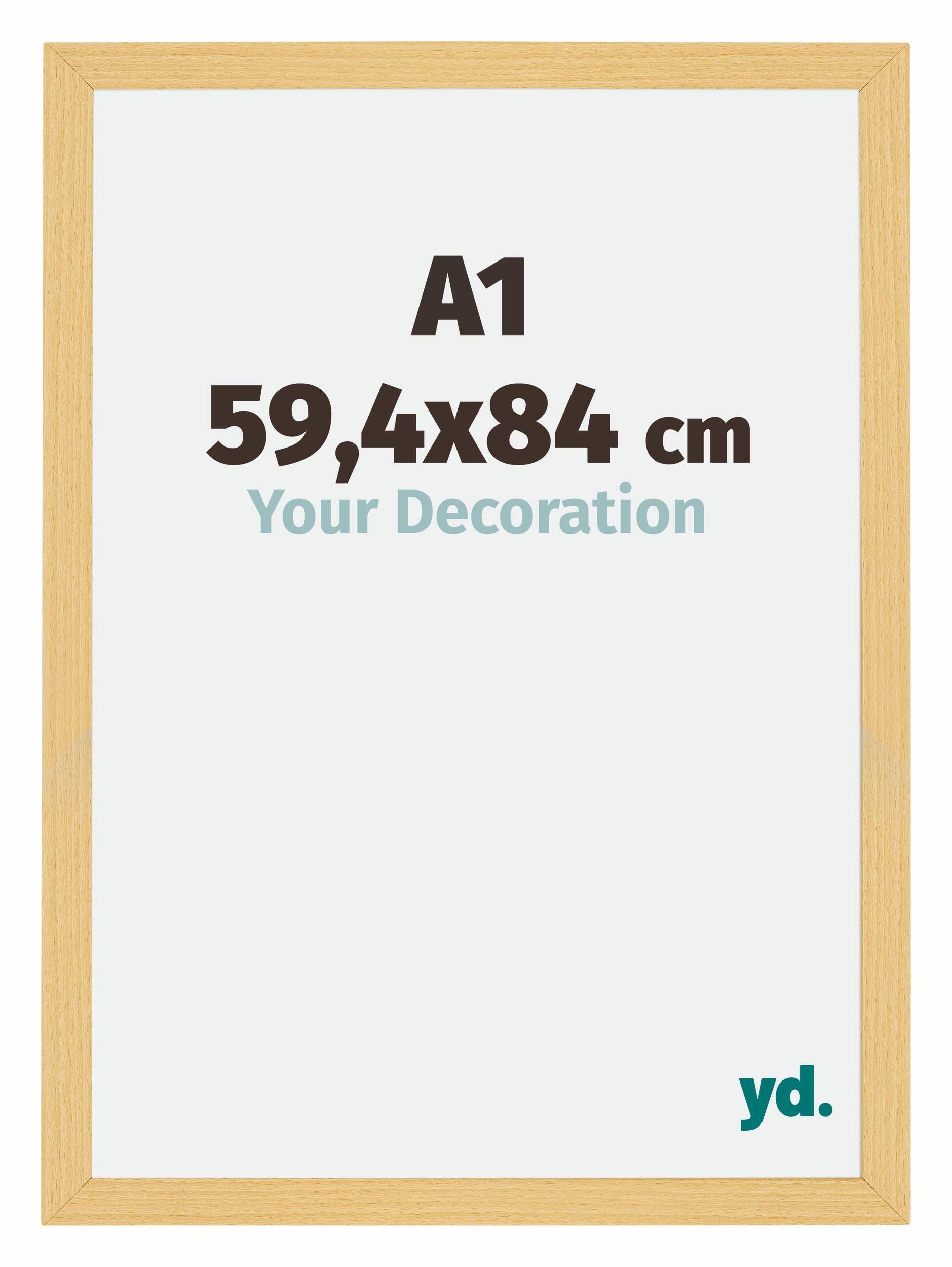 Your Decoration - Puzzle frame A1 59,4x84 - Beech Design - Puzzle frame 1500-2000 Pieces - MDF Photoframe - Mura