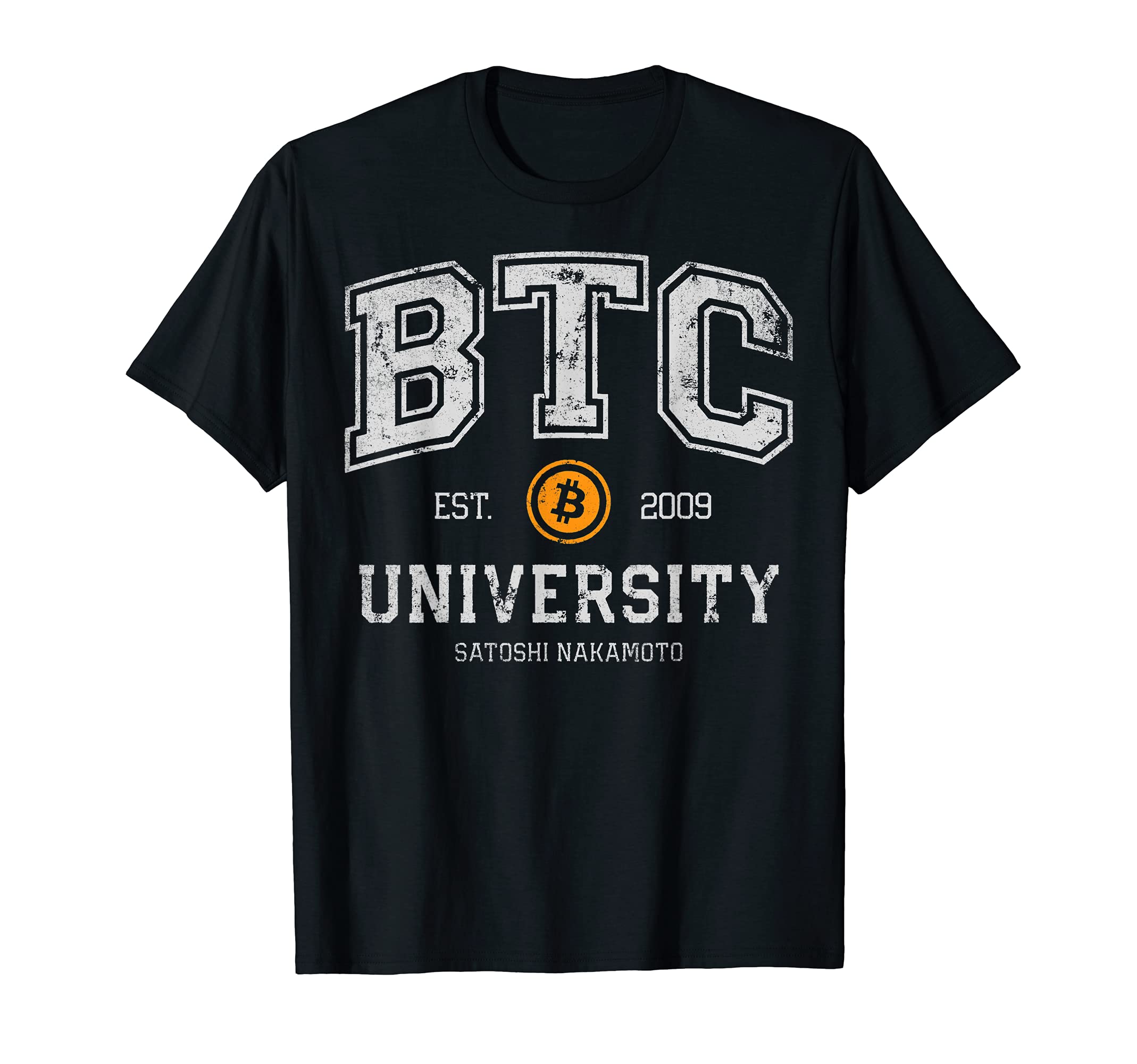 Hodl Bitcoin Cryptocurrency ClothingBitcoin BTC University College Crypto Currency Blockchain T-Shirt
