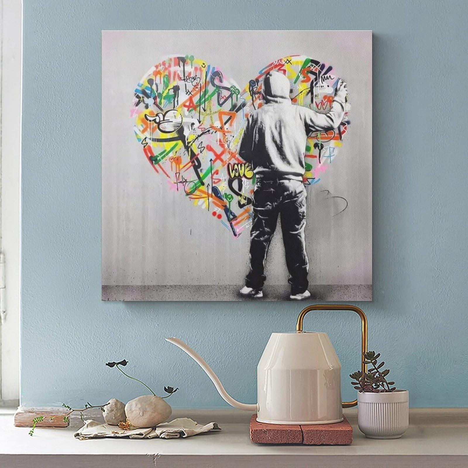 Amazon.co.jp: Banksyバンクシー偉大な画家名作《ストリート