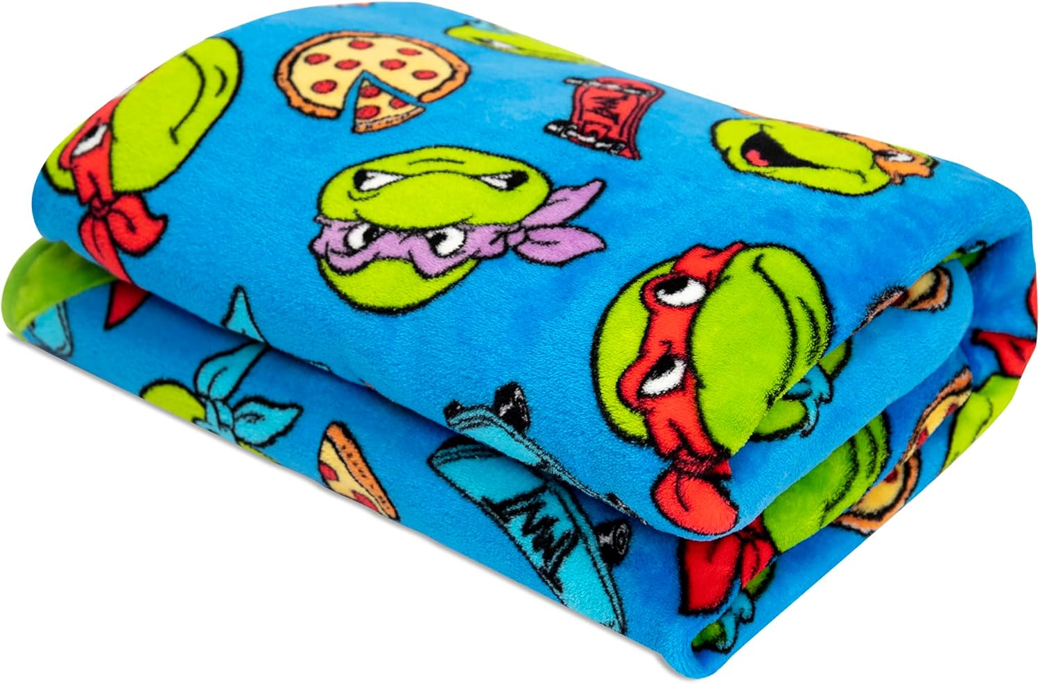 Teenage Mutant Ninja Turtles Musical Warm, Plush, Throw Blanket - Extra Cozy and Comfy for Your Toddler, Blue - Image 2